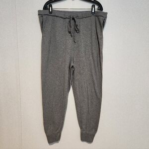 Eileen Fisher 100% Organic Cotton Jogger Pants Gray Womens Large